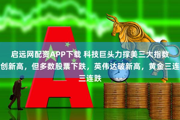启远网配资APP下载 科技巨头力撑美三大指数再创新高，但多数股票下跌，英伟达破新高，黄金三连跌